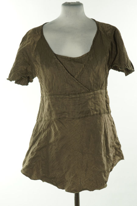 Bluzka brązowa z krótkim rękawem