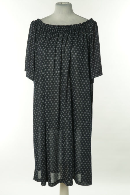 Sukienka granatowa we wzory