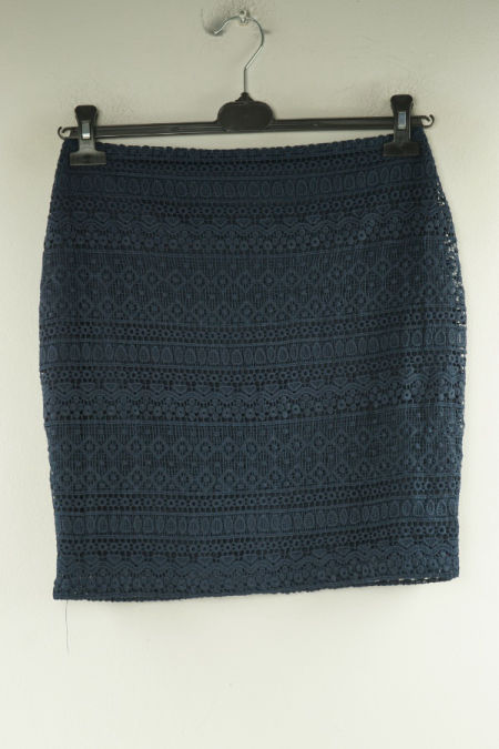 Spódnica granatowa ażurowa