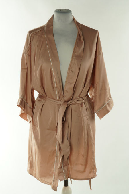 Szlafrok łososiowy z paskiem