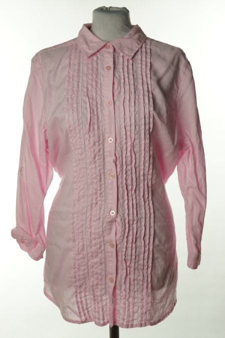 Koszula różowa lniana