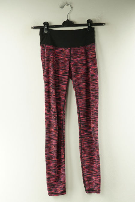 Legginsy różowo - czarne