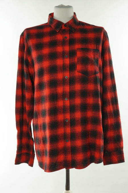 Koszula czerwono-czarna kratka
