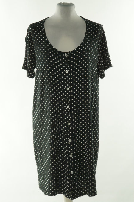 Sukienka czarna w białe kropki