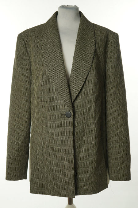 Marynarka czarna wzorek, w składzie wełna (45%)