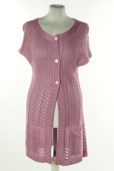Kardigan różowy sweterkowy