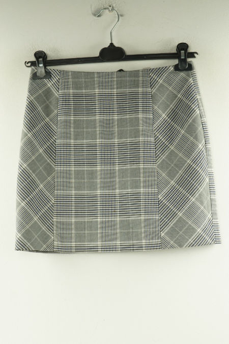 Spódnica szara w kratkę