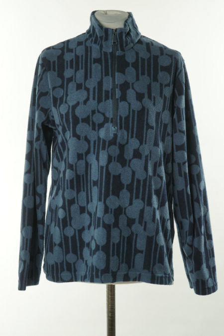 Bluza polarowa granatowa wzorzysta