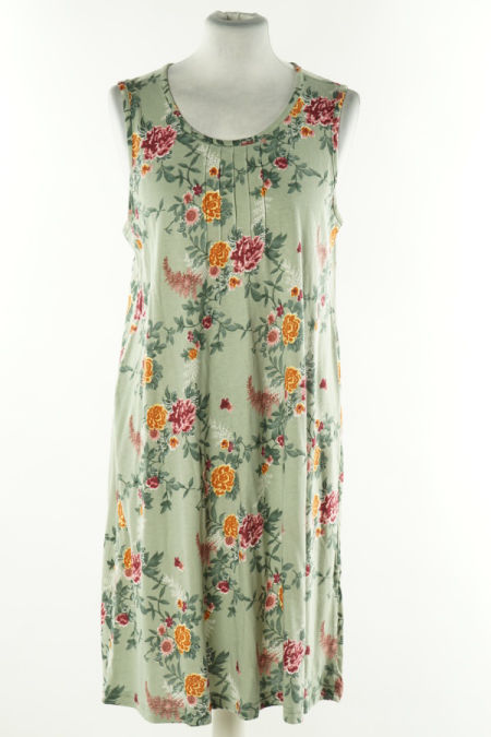 Sukienka oliwkowa w kwiatki