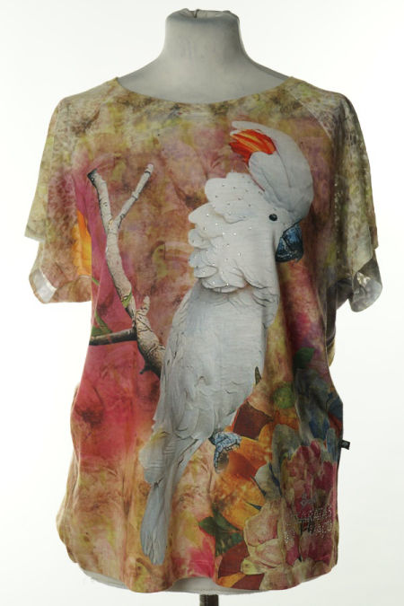 Koszulka zielona ptak