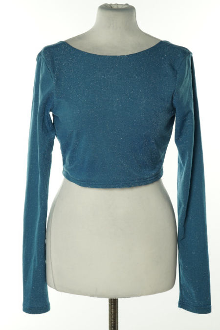 Top niebieski połyskujący