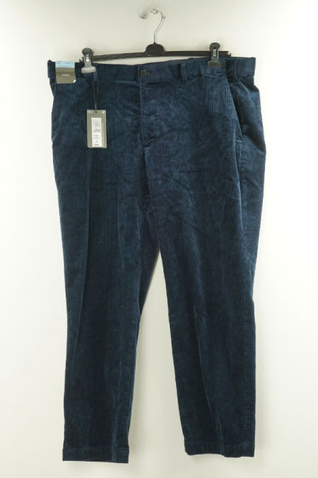 Spodnie granatowe sztruksowe