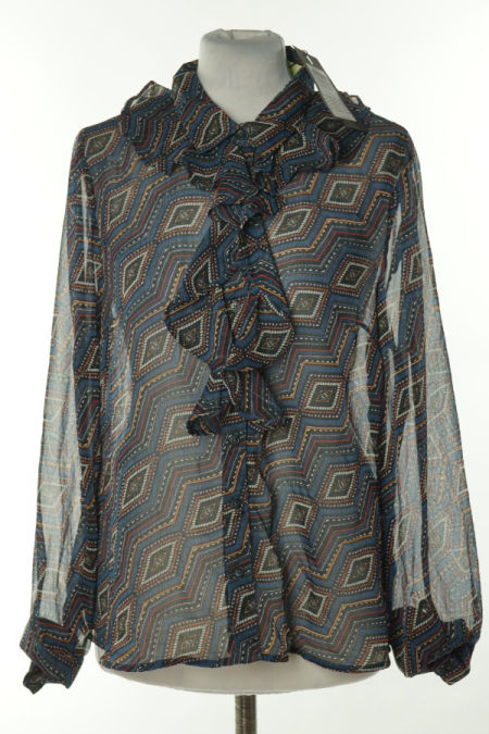 Koszula granatowa wzorzysta