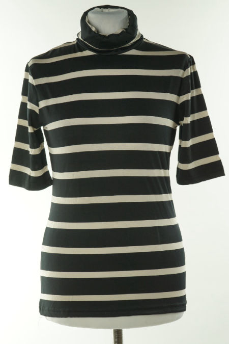 Bluzka z golfem i krótkim rękawem 