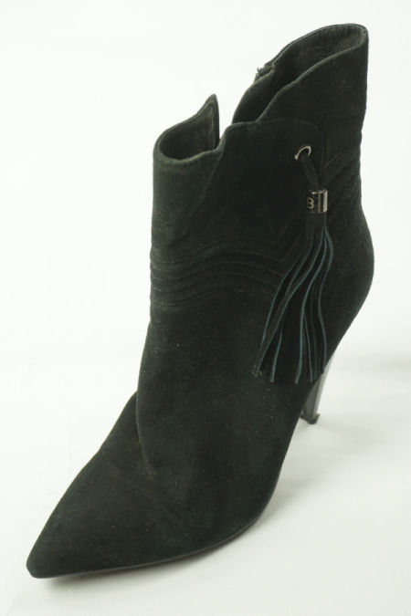 Szpilki czarne skórzane