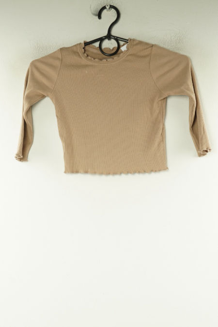 Bluzka beżowa prążkowana