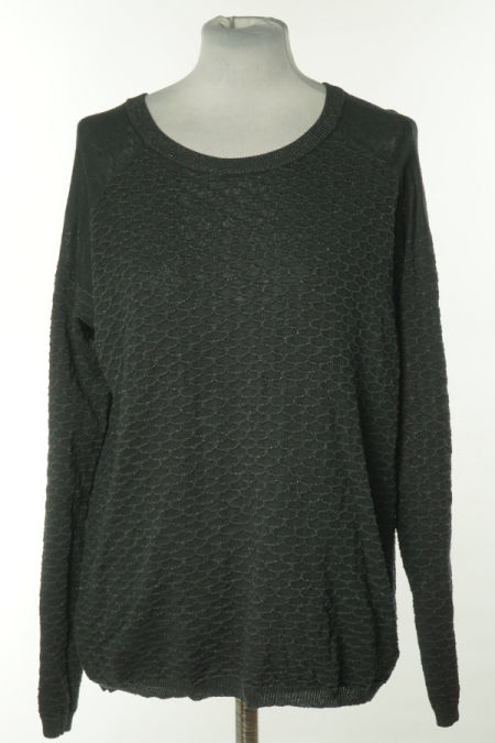 Sweter czarny połyskujący