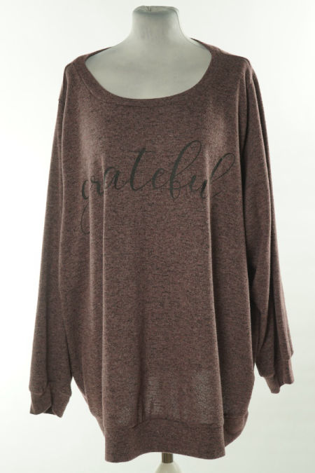 Bluza szaro - fioletowa melanż