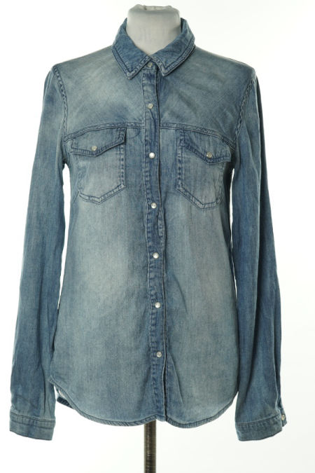 Koszula ciemnoniebieska jeansowa