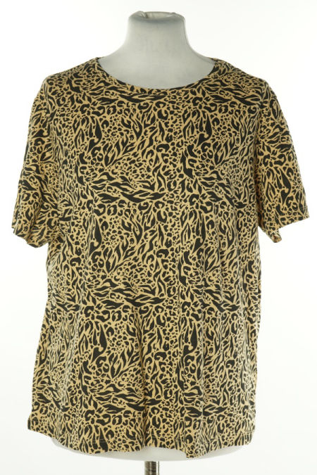 Koszulka beżowa w czarne cętki