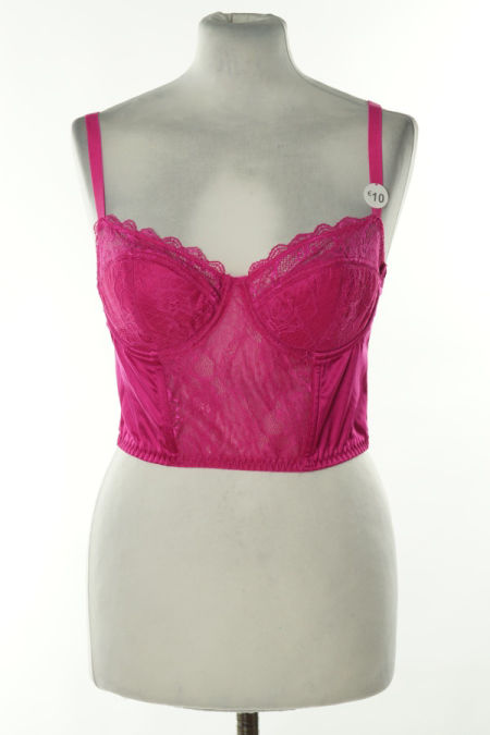 Top gorsetowy różowy