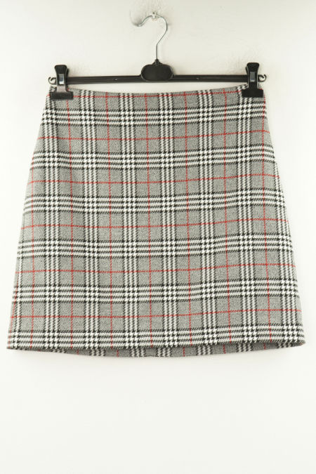 Spódnica szara w kratkę