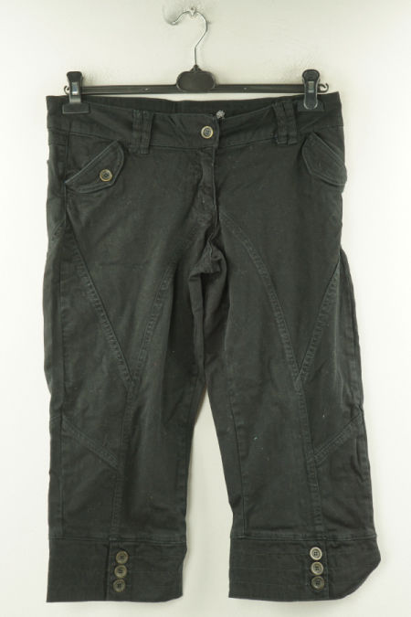 Spodnie czarne jeansowe za kolano