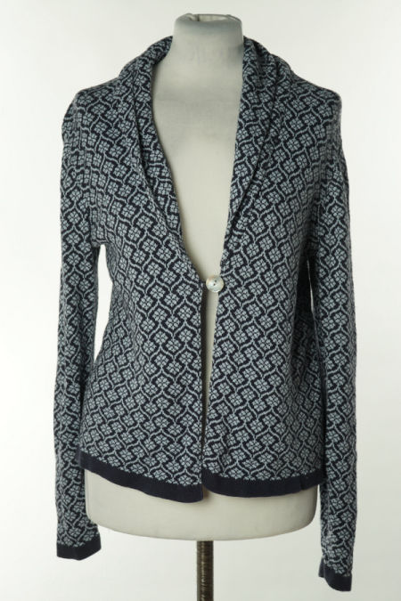 Kardigan granatowo - niebieski