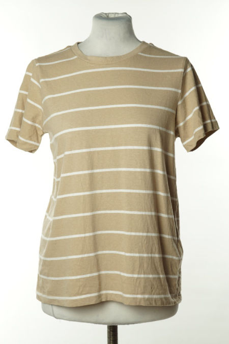 Koszulka beżowa w białe paski