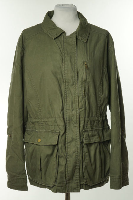 Kurtka ciemnozielona jeansowa