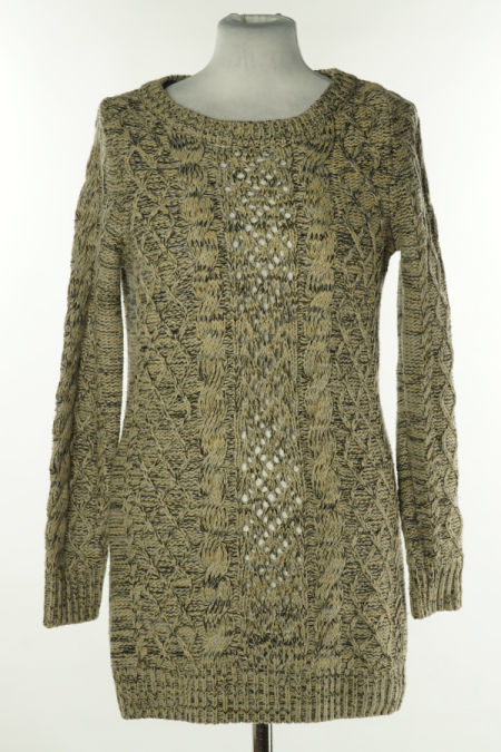 Sweter beżowo-szary