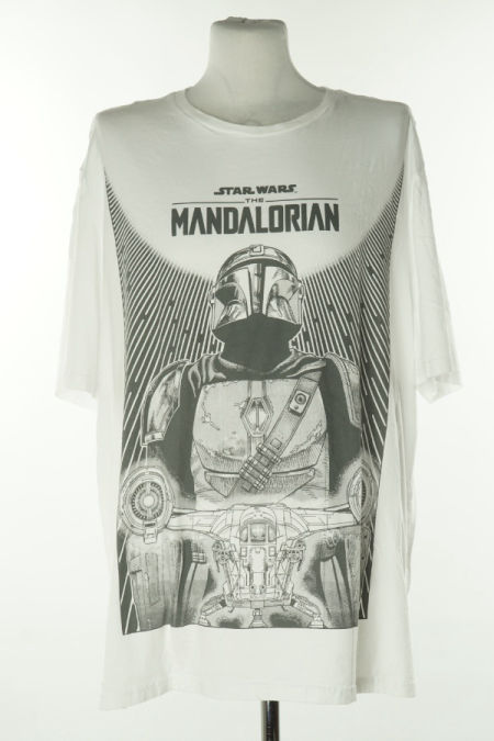 Koszulka biała z szarym nadrukiem