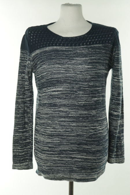 Sweter granatowy melanż