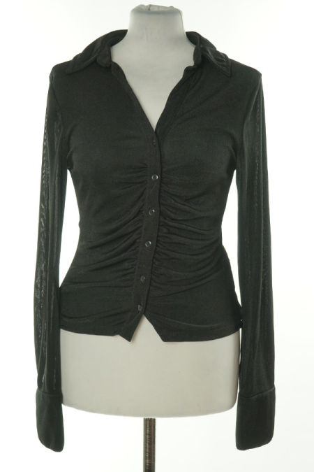 Koszula czarna drapowana