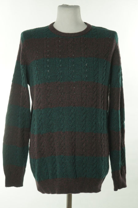 Sweter fioletowo-zielony