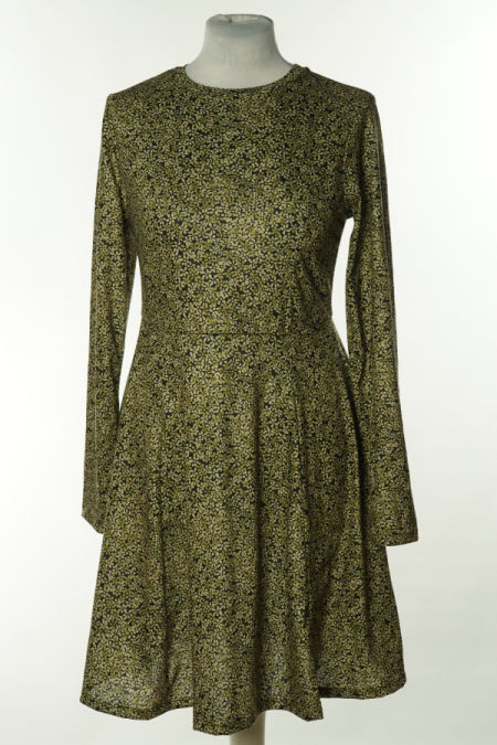 Sukienka czarno-zielona w kwiatki, PRIMARK