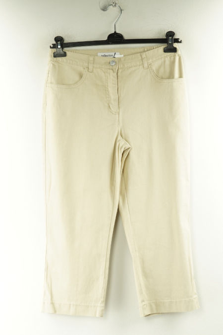 Spodnie beżowe jeansowe