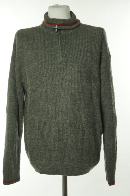 Sweter szary golf(50%wełny)