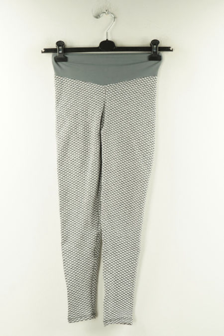 Legginsy biało-szare