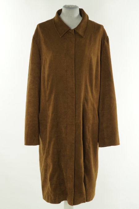 Płaszcz brązowy zamszowy