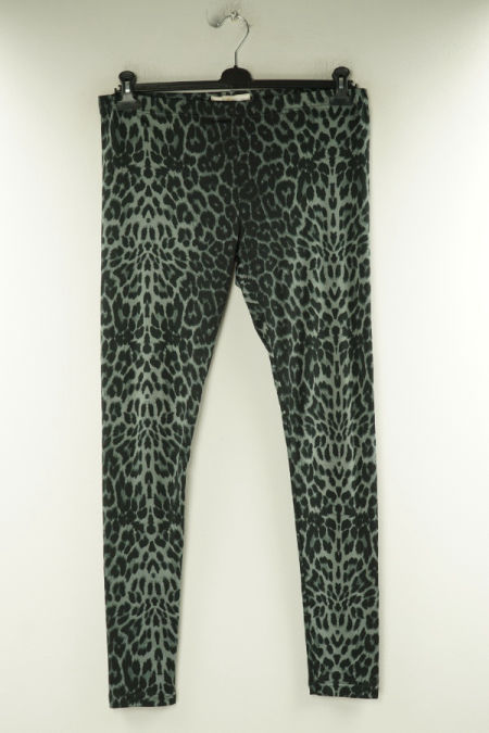 Legginsy szare w czarne cętki