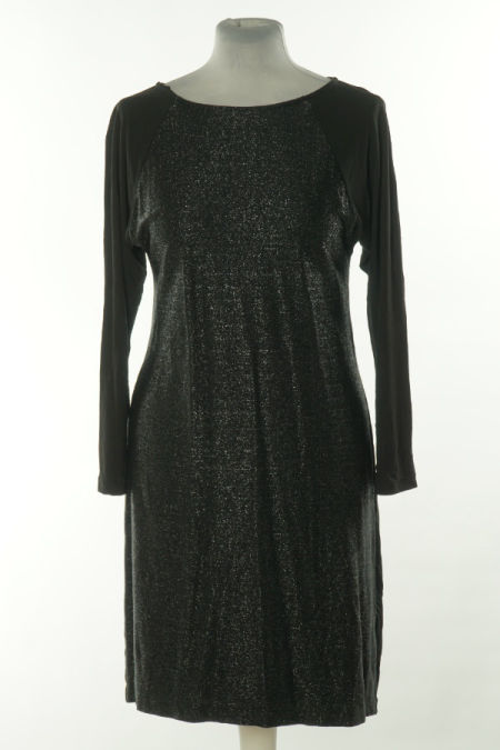 Sukienka czarna błyszcząca wiskozowa