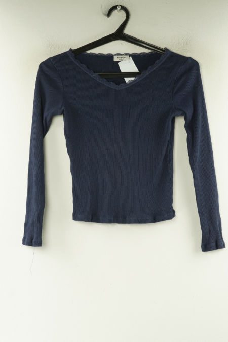 Bluzka granatowa prążkowana