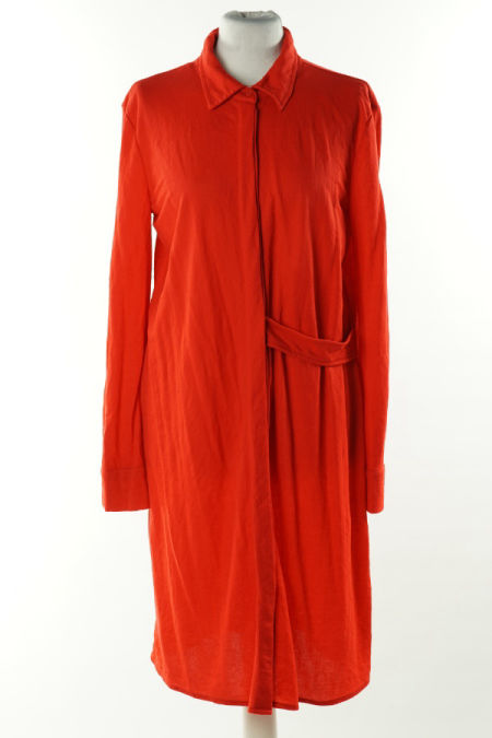 Sukienka czerwona z długim rękawem, ZARA