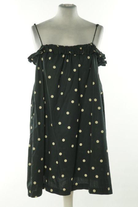 Sukienka czarna w białe grochy, H&M