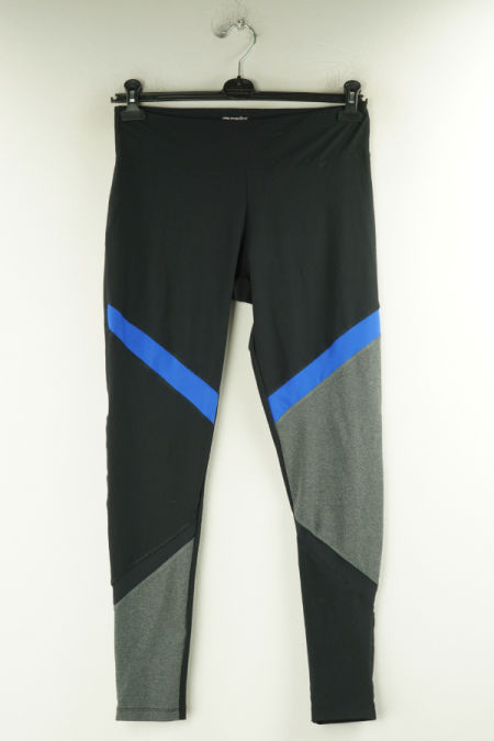 Legginsy czarne z kolorowymi wstawkami