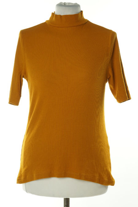 Koszulka pomarańczowa prążkowana