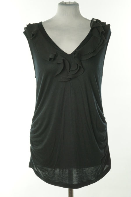 Koszulka czarna na ramiączkach, H&M