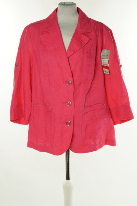 Marynarka różowa lniana