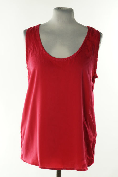 Bluzka różowa gładka na ramiączkach